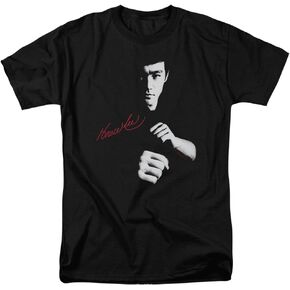 Trevco Bruce Lee-The Dragon Awaits - Short Sleeve Adult 18-1 Tee - Black, 5X in Kuwait