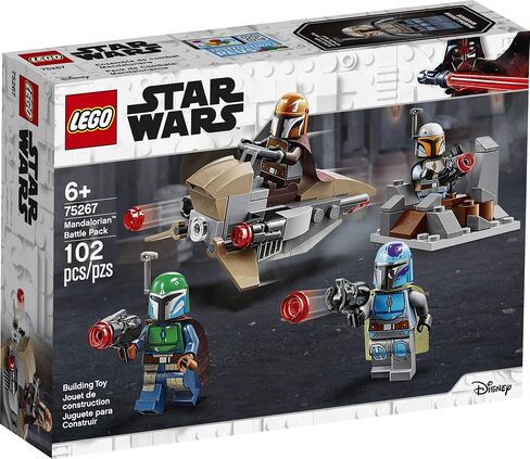 LEGO Star Wars Mandalorian Battle Pack 75267 Mandalorian Shock Troopers and Speeder Bike Building Kit; Great Gift Idea for Any Fan of Star Wars: The Mandalorian TV Series (102 Pieces) in Saudi Arabia