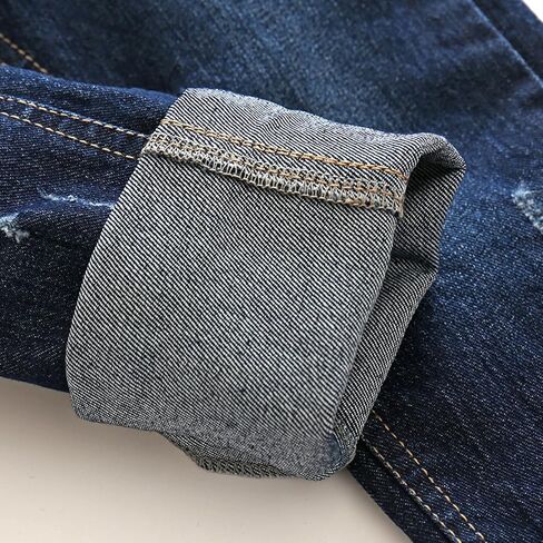 Evelin LEE Toddles Baby Little Boys/Girls Elastic Waist Denim Ripped Pants Jeans in Saudi Arabia
