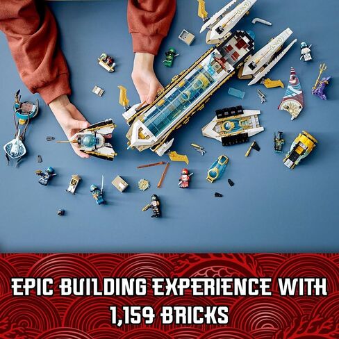 LEGO Ninjago Hydro Bounty 71756 Building Toy Set for Kids, Boys, and Girls Ages 9+ (1,159 Pieces) in Saudi Arabia
