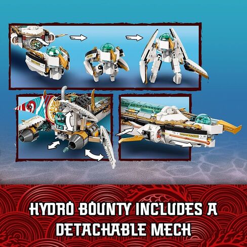 LEGO Ninjago Hydro Bounty 71756 Building Toy Set for Kids, Boys, and Girls Ages 9+ (1,159 Pieces) in Saudi Arabia