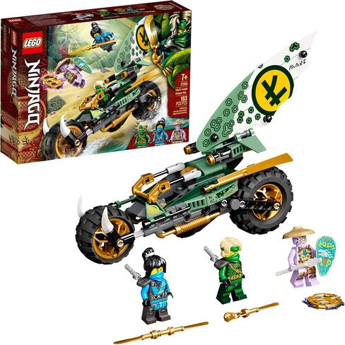 LEGO NINJAGO Lloyd’s Jungle Chopper Bike 71745 Building Kit; Ninja Bike Toy Featuring NINJAGO Lloyd and NYA Minifigures, New 2021 (183 Pieces); Top Toy for Kids Who Love Action-Packed Creative Play in Saudi Arabia