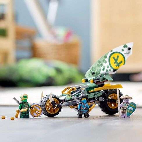 LEGO NINJAGO Lloyd’s Jungle Chopper Bike 71745 Building Kit; Ninja Bike Toy Featuring NINJAGO Lloyd and NYA Minifigures, New 2021 (183 Pieces); Top Toy for Kids Who Love Action-Packed Creative Play in Saudi Arabia
