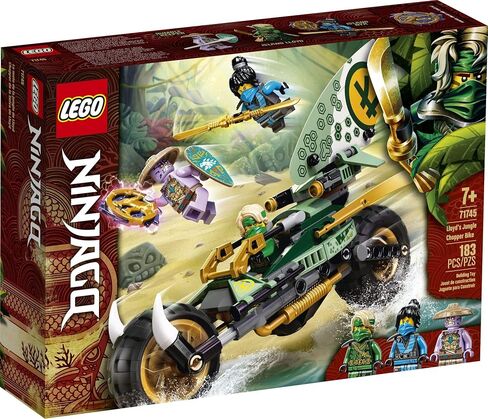 LEGO NINJAGO Lloyd’s Jungle Chopper Bike 71745 Building Kit; Ninja Bike Toy Featuring NINJAGO Lloyd and NYA Minifigures, New 2021 (183 Pieces); Top Toy for Kids Who Love Action-Packed Creative Play in Saudi Arabia