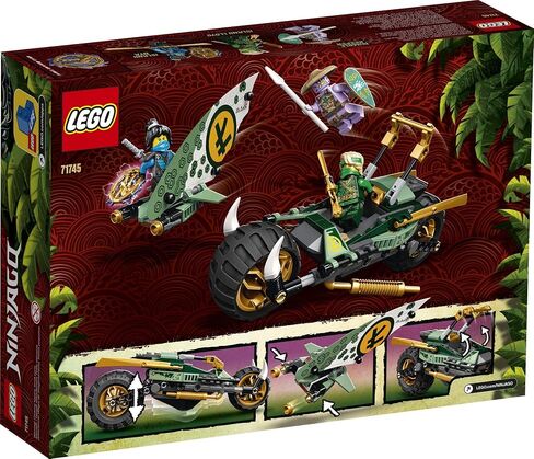 LEGO NINJAGO Lloyd’s Jungle Chopper Bike 71745 Building Kit; Ninja Bike Toy Featuring NINJAGO Lloyd and NYA Minifigures, New 2021 (183 Pieces); Top Toy for Kids Who Love Action-Packed Creative Play in Saudi Arabia