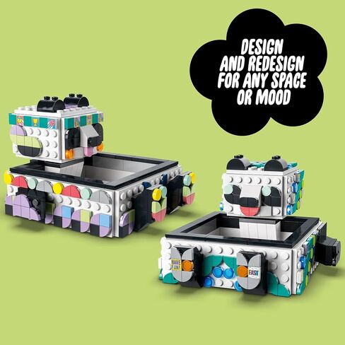 LEGO DOTS Cute Panda Tray 41959 DIY Craft Toy Set for Girls, Boys, and Kids Ages 6+; Creative and Useful Storage Kit (517 Pieces) in Saudi Arabia
