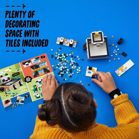 LEGO DOTS Cute Panda Tray 41959 DIY Craft Toy Set for Girls, Boys, and Kids Ages 6+; Creative and Useful Storage Kit (517 Pieces) in Saudi Arabia