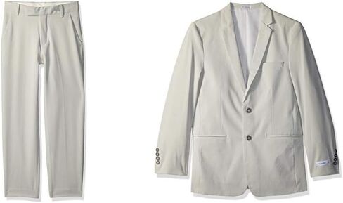 Calvin Klein Boys' Flat Front Dress Pant and Blazer Jacket in Kuwait