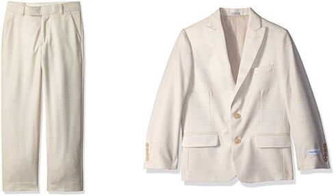 Calvin Klein Boys' Flat Front Dress Pant and Blazer Jacket in Kuwait