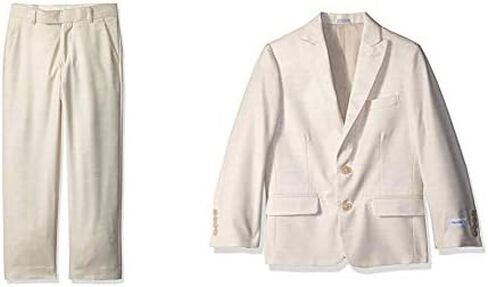 Calvin Klein Boys' Flat Front Dress Pant and Blazer Jacket in Kuwait
