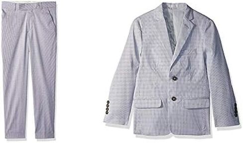 Calvin Klein Boys' Flat Front Dress Pant and Blazer Jacket in Kuwait