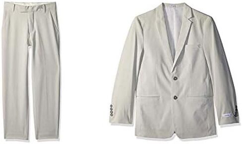 Calvin Klein Boys' Flat Front Dress Pant and Blazer Jacket in Kuwait