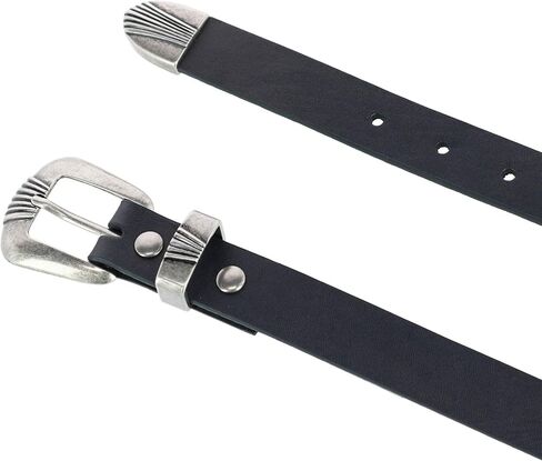 Wrangler Women's 3 Piece Belt with Veg Tanned Leather in Kuwait