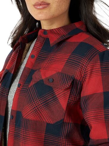 ATG by Wrangler Women's Sherpa Lined Flannel Shirt in Saudi Arabia