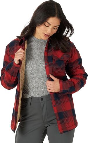 ATG by Wrangler Women's Sherpa Lined Flannel Shirt in Saudi Arabia