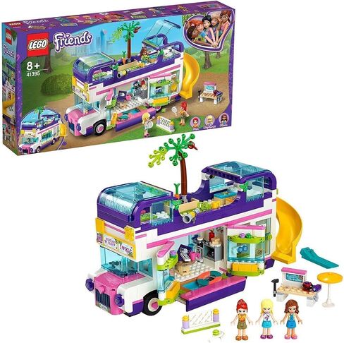 LEGO 41395 Friends Friendship Bus Toy with Swimming Pool and Slide, Summer Holiday Playsets for 8+ Year Old in Saudi Arabia