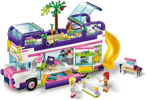 LEGO 41395 Friends Friendship Bus Toy with Swimming Pool and Slide, Summer Holiday Playsets for 8+ Year Old in Saudi Arabia