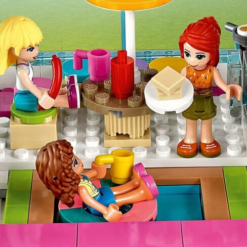 LEGO 41395 Friends Friendship Bus Toy with Swimming Pool and Slide, Summer Holiday Playsets for 8+ Year Old in Saudi Arabia