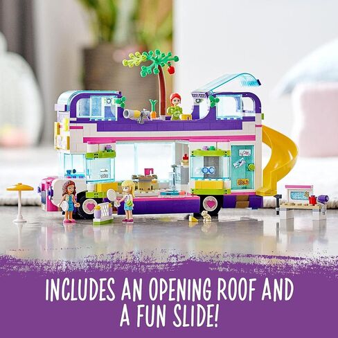 LEGO 41395 Friends Friendship Bus Toy with Swimming Pool and Slide, Summer Holiday Playsets for 8+ Year Old in Saudi Arabia