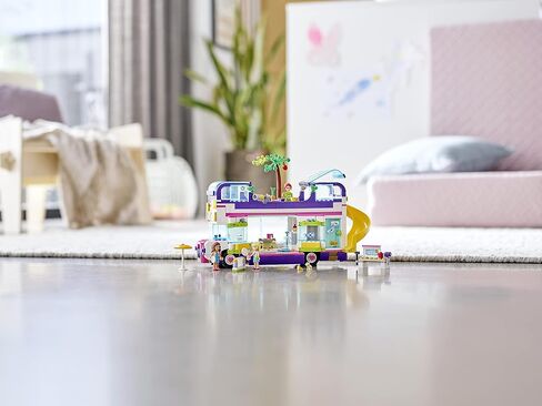 LEGO 41395 Friends Friendship Bus Toy with Swimming Pool and Slide, Summer Holiday Playsets for 8+ Year Old in Saudi Arabia
