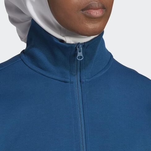 adidas Future Icons Badge of Sport Quarter-Zip Sweatshirt Women's in Saudi Arabia
