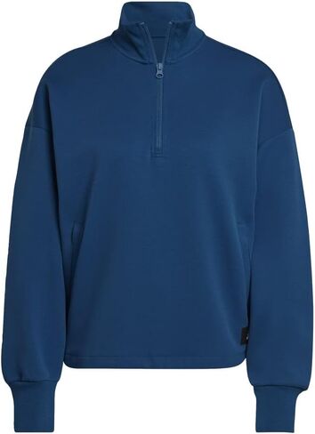 adidas Future Icons Badge of Sport Quarter-Zip Sweatshirt Women's in Saudi Arabia