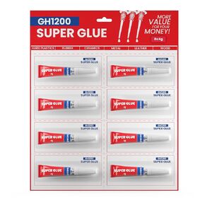 4 Gram x 8 Strong Super Glue All Purpose with Anticlog Cap. Super Fast & Strong Adhesive superglue, Cyanoacrylate Glue for Hard Plastics, DIY Crafts and Many More in Saudi Arabia