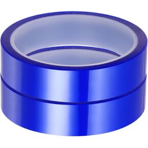 HARFINGTON 4 Rolls Heat Tape High Temperature Heat Resistant Tape 20mmx33m(108ft) Sublimation Thermal Heat Transfer Tape for Sublimation Press No Residue, Blue in Saudi Arabia