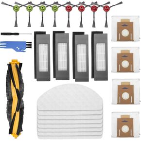 10 Pack T8 Bags Fit for Ecovacs DEEBOT OZMO T8 AIVI T8 Max and T8 Series/N8 Pro Plus/ N8 Pro/N10 Plus Robot Vacuum, Fit for Yeedi Vacuum
