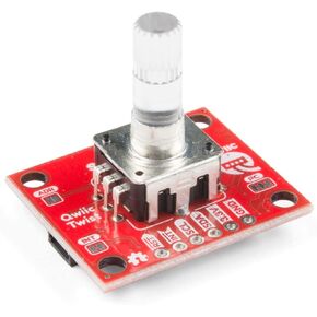 SparkFun Qwiic Twist - RGB Rotary Encoder Breakout-Small easy to use breakout Qwiic system for no soldering connection 6mm shaft for knob of choice Red Green Blue LEDs mix for 16 million color options in Kuwait