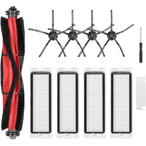 isinlive 2 PCS High-Speed Cleaning Brush for Mop Pads Compatible with Roborock S8 Pro Ultra & S7 MaxV Ultra Robot Vacuum Cleaner, Detachable and Washable Self-Cleaning Rolling Brush