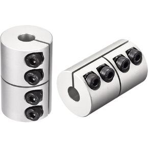 uxcell 2pcs 6.35mm to 7mm Shaft Coupling 25mmx40mm Coupler Aluminum Alloy Joint Motor for 3D Printer CNC Machine DIY Encoder