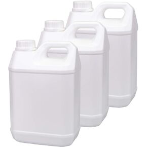 Nicunom 3 Pack 0.66 Gallon Plastic F-Style Jugs, Large Empty Jug Container Bottle with Child Resistant Airtight Lids, Reusable Food-grade BPA Free HDPE Plastic, for Home and Industrial Use in Kuwait