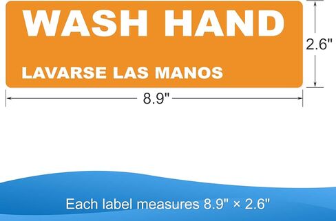 يمكن غسلها، شطف، ملصقات بالوعة غسيل يدوي، لافتات ملصقات مقاومة للماء شديدة التحمل لـ 3 مغسلة مقصورة، مطاعم، مطابخ تجارية، شاحنات طعام، غسيل الأطباق أو محطة غسل، 6.6 سم × 22.6 سم in Kuwait
