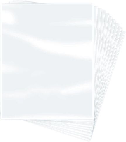 أكياس تغليف قابلة للانكماش الحراري مقاس 10 × 13 بوصة 100 قطعة، بلاستيك فيلم PVC شفاف، للكتب والأحذية والتغليف والهدايا والمشروعات التي تصنعها بنفسك من Mujoony in Kuwait