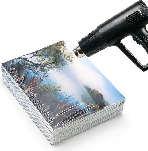 أكياس تغليف قابلة للانكماش الحراري مقاس 10 × 13 بوصة 100 قطعة، بلاستيك فيلم PVC شفاف، للكتب والأحذية والتغليف والهدايا والمشروعات التي تصنعها بنفسك من Mujoony in Kuwait