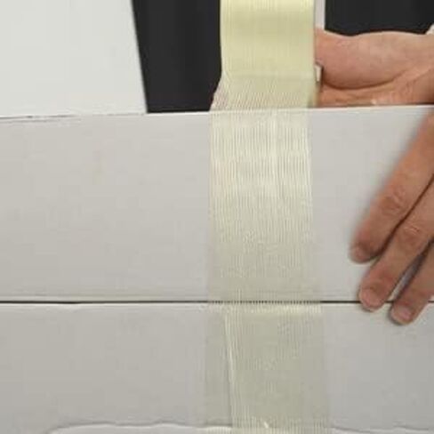 شريط ربط أحادي الفتيل من YUMIERO مقاس 5.4 مل × 2 بوصة × 30 ياردة، شريط تعبئة من الألياف الزجاجية المقوى الشفاف عالي التحمل in Kuwait