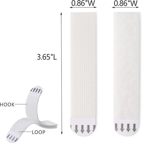 sankaragi 32-Pairs(64strips) Medium Picture Hanging Strips Heavy Duty, Removable Hook and Loop Strips, Damage Free No Nails, Picture Hanger Adhesive Strips Perfect for Wall Art Hanging in Kuwait