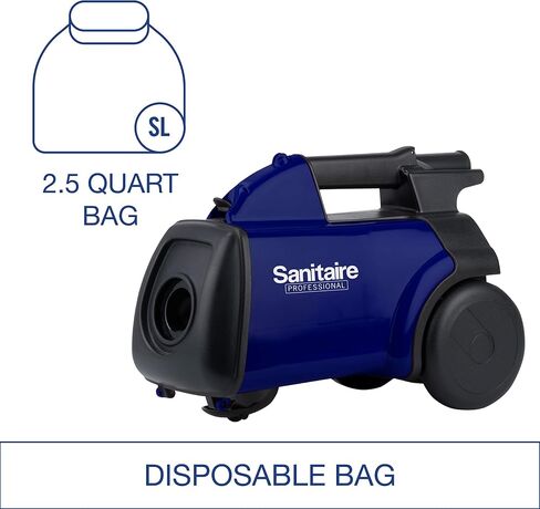 Sanitaire Professional Compact Canister Vacuum Cleaner, SL3681A Blue,Black & Eureka Whirlwind Bagless Canister Vacuum Cleaner, Lightweight Vac for Carpets and Hard Floors, Blue in Kuwait