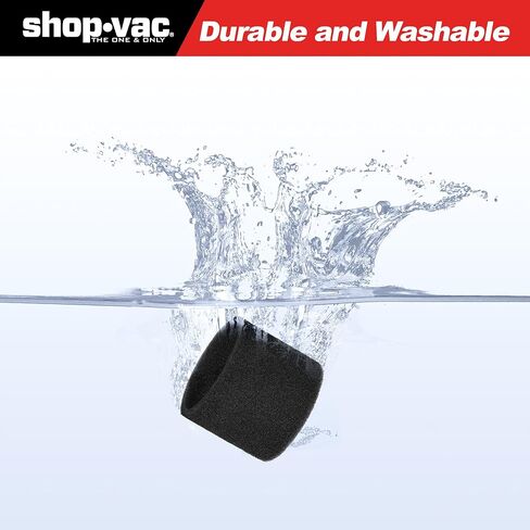 بدائل فلتر الأكمام الإسفنجية من Shop-Vac 90585 لمعظم المكانس الكهربائية الرطبة/الجافة من Shop-Vac سعة 5 جالون فما فوق، استبدال الأجزاء # 9058500، 5 عبوات in Saudi Arabia