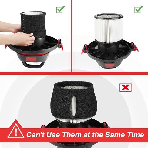 بدائل فلتر الأكمام الإسفنجية من Shop-Vac 90585 لمعظم المكانس الكهربائية الرطبة/الجافة من Shop-Vac سعة 5 جالون فما فوق، استبدال الأجزاء # 9058500، 5 عبوات in Saudi Arabia