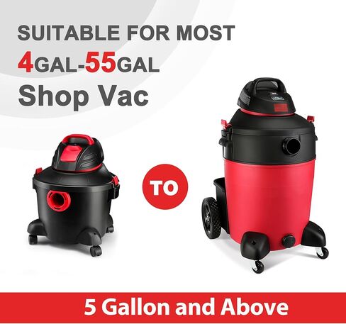 بدائل فلتر الأكمام الإسفنجية من Shop-Vac 90585 لمعظم المكانس الكهربائية الرطبة/الجافة من Shop-Vac سعة 5 جالون فما فوق، استبدال الأجزاء # 9058500، 5 عبوات in Saudi Arabia