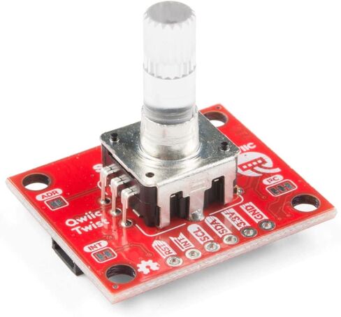 SparkFun Qwiic Twist - RGB Rotary Encoder Breakout-Small easy to use breakout Qwiic system for no soldering connection 6mm shaft for knob of choice Red Green Blue LEDs mix for 16 million color options in Kuwait