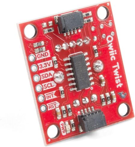 SparkFun Qwiic Twist - RGB Rotary Encoder Breakout-Small easy to use breakout Qwiic system for no soldering connection 6mm shaft for knob of choice Red Green Blue LEDs mix for 16 million color options in Kuwait