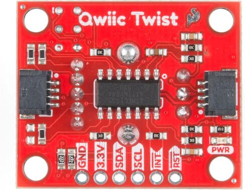 SparkFun Qwiic Twist - RGB Rotary Encoder Breakout-Small easy to use breakout Qwiic system for no soldering connection 6mm shaft for knob of choice Red Green Blue LEDs mix for 16 million color options in Kuwait