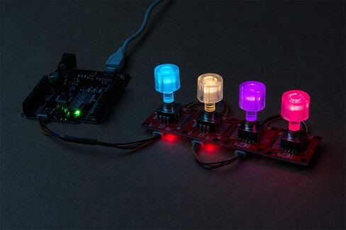 SparkFun Qwiic Twist - RGB Rotary Encoder Breakout-Small easy to use breakout Qwiic system for no soldering connection 6mm shaft for knob of choice Red Green Blue LEDs mix for 16 million color options in Kuwait