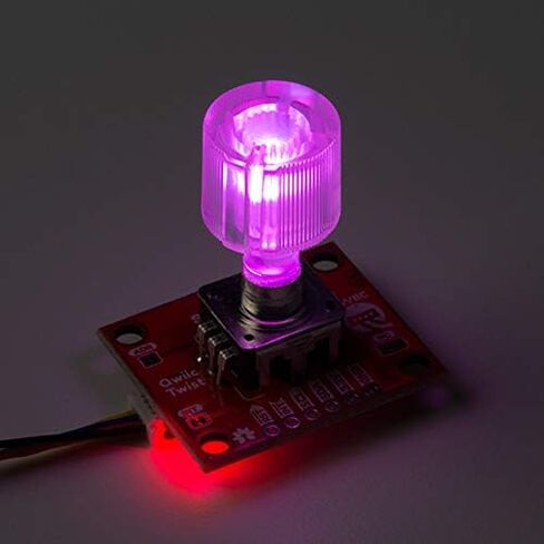 SparkFun Qwiic Twist - RGB Rotary Encoder Breakout-Small easy to use breakout Qwiic system for no soldering connection 6mm shaft for knob of choice Red Green Blue LEDs mix for 16 million color options in Kuwait
