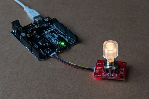 SparkFun Qwiic Twist - RGB Rotary Encoder Breakout-Small easy to use breakout Qwiic system for no soldering connection 6mm shaft for knob of choice Red Green Blue LEDs mix for 16 million color options in Kuwait