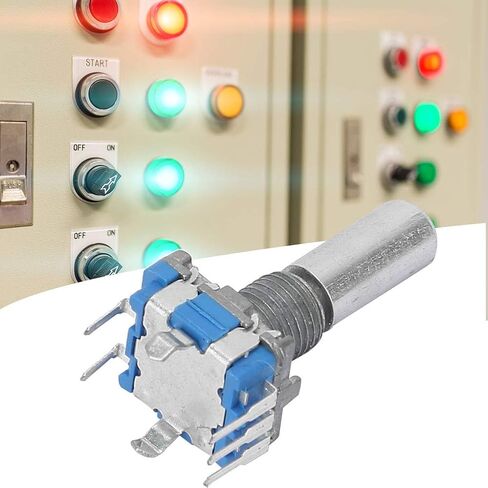10pcs EC11 Rotary Encoder, 360 Degree Rotary Encoder Code Switch with Push Button Coding Switch Digital Potentiometer 5 Pin in Saudi Arabia