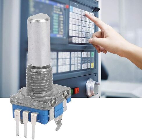 10pcs EC11 Rotary Encoder, 360 Degree Rotary Encoder Code Switch with Push Button Coding Switch Digital Potentiometer 5 Pin in Saudi Arabia